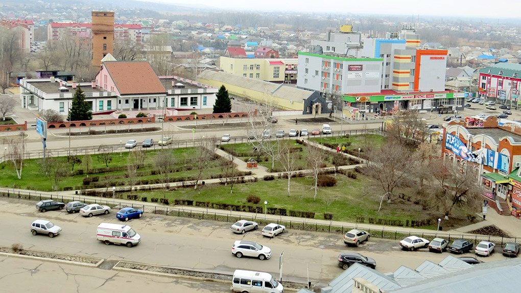 Сквер и детский сад Улыбка.