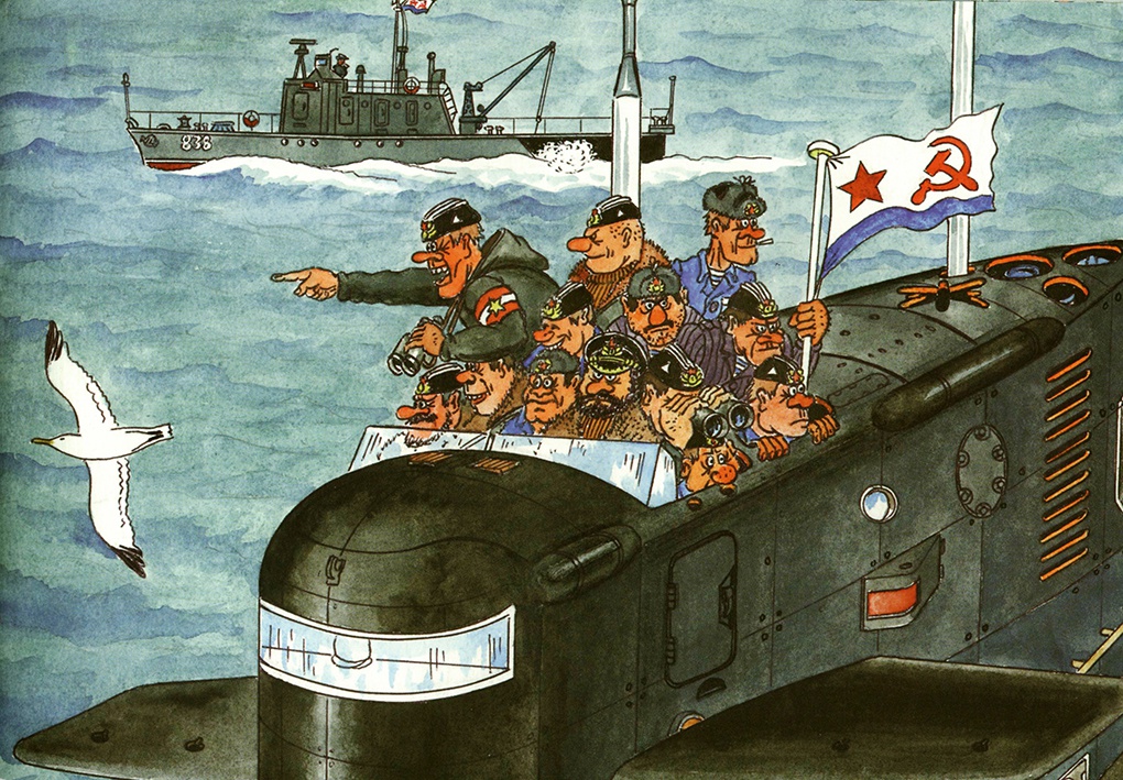 Карикатура капитана 1 ранга Олега Каравашкина.