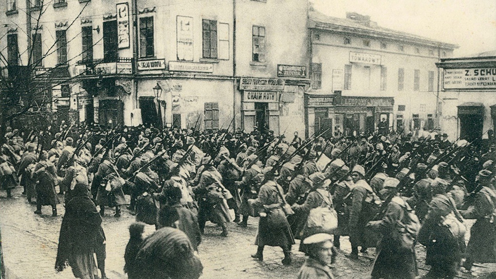 Вступление русской армии во Львов 1914.