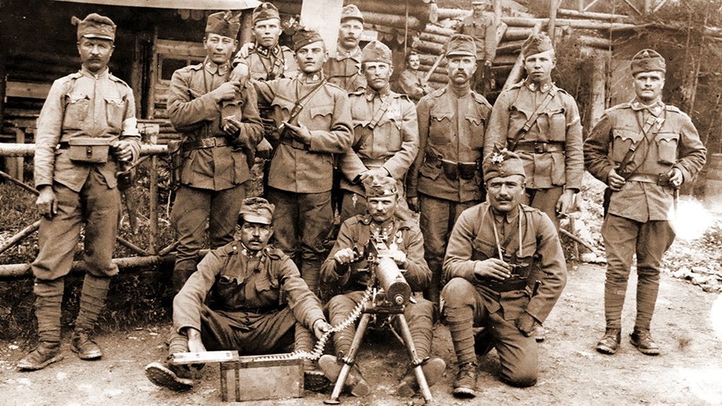 Солдаты Австро-Венгерской армии.