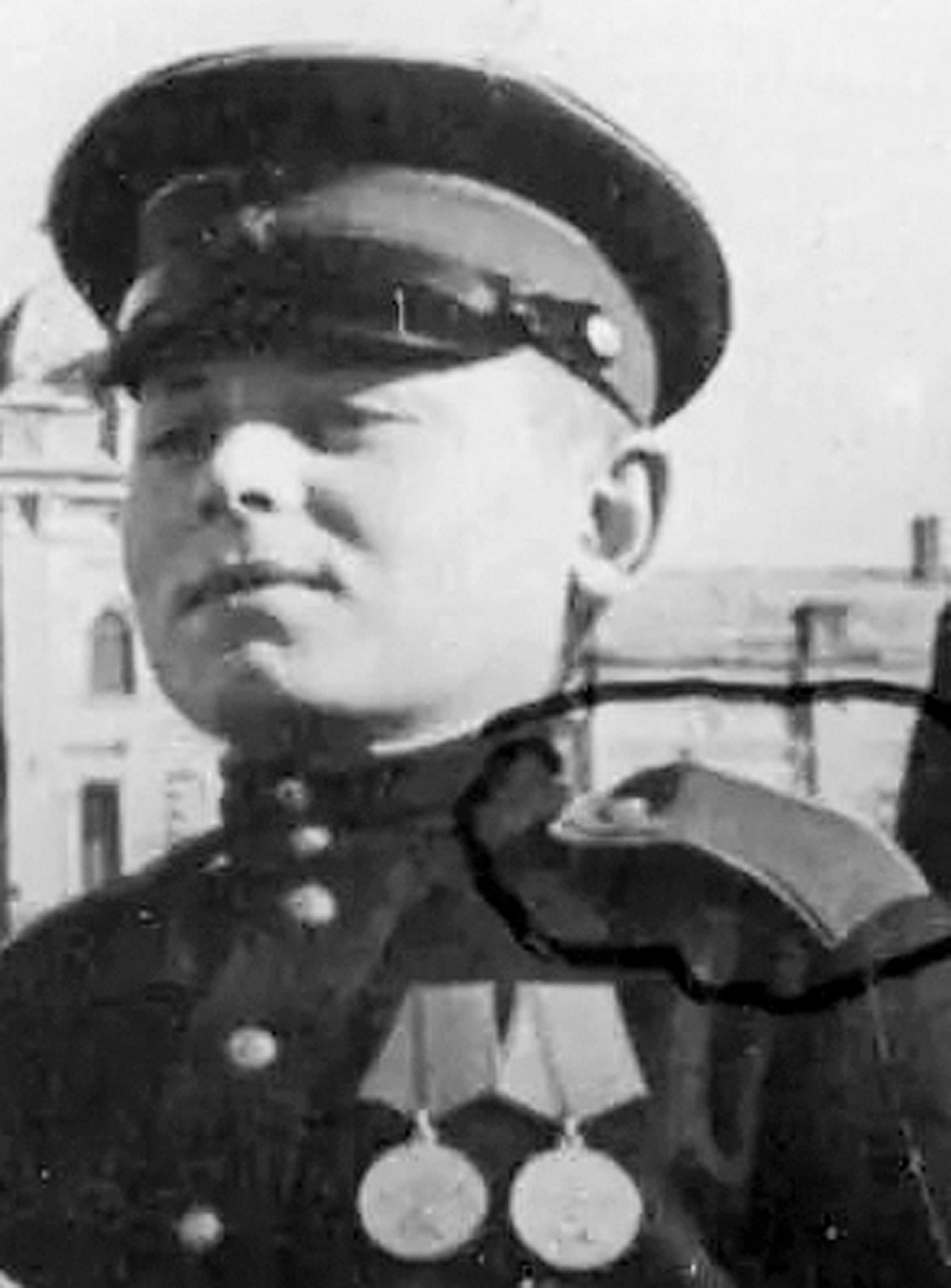 Юный кавалер медали «За отвагу» Афанасий Шкуратов.
