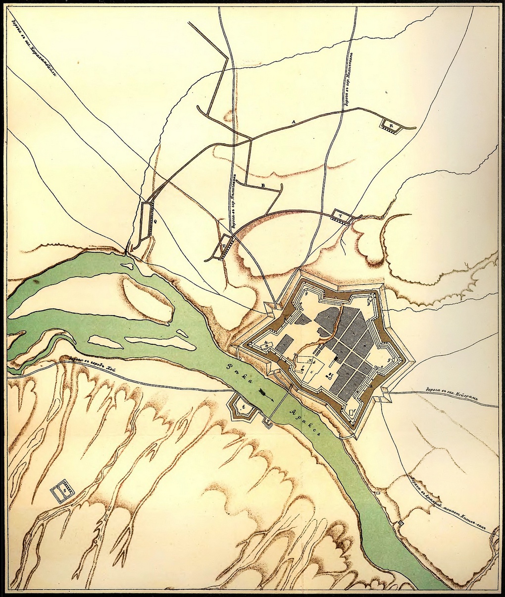 План крепости «Аббас-Абад».