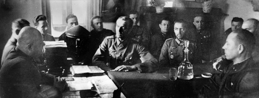Допрос фельдмаршала Ф. Паулюса. Сталинград, 31 января 1943 г.