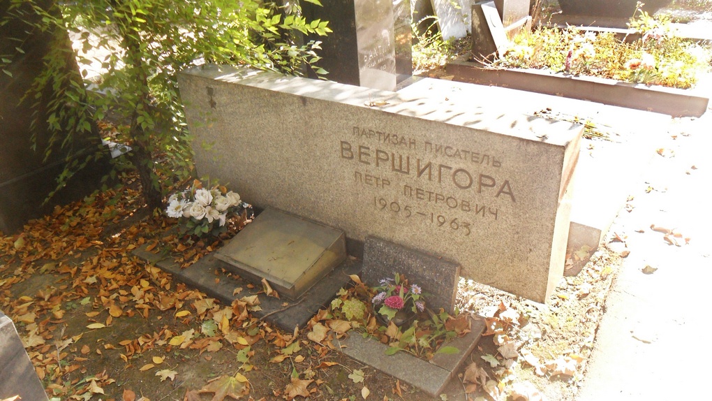 Памятник на могиле на Новодевичьем кладбище.