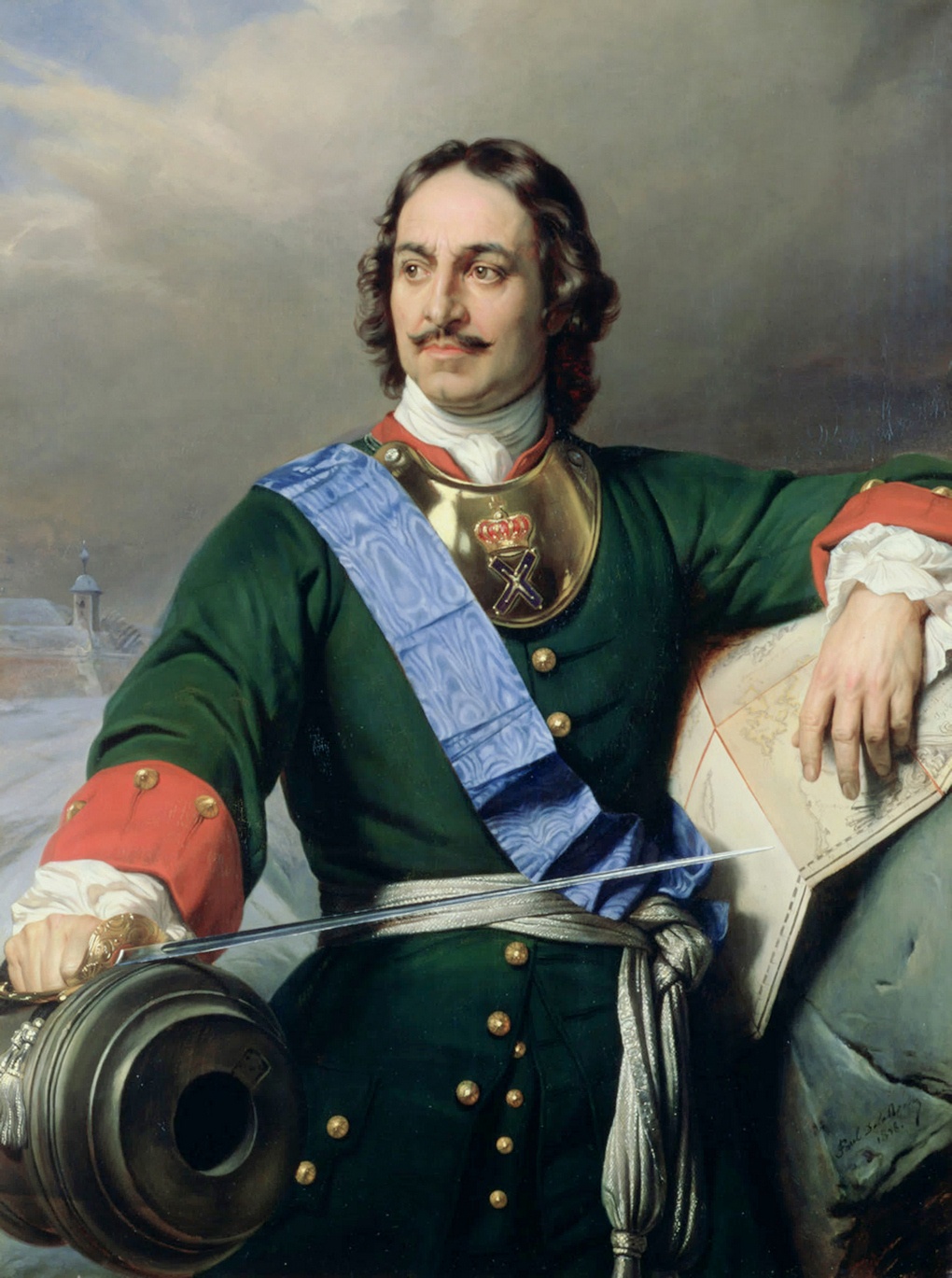 Петр Великий (портрет Поля Делароша).