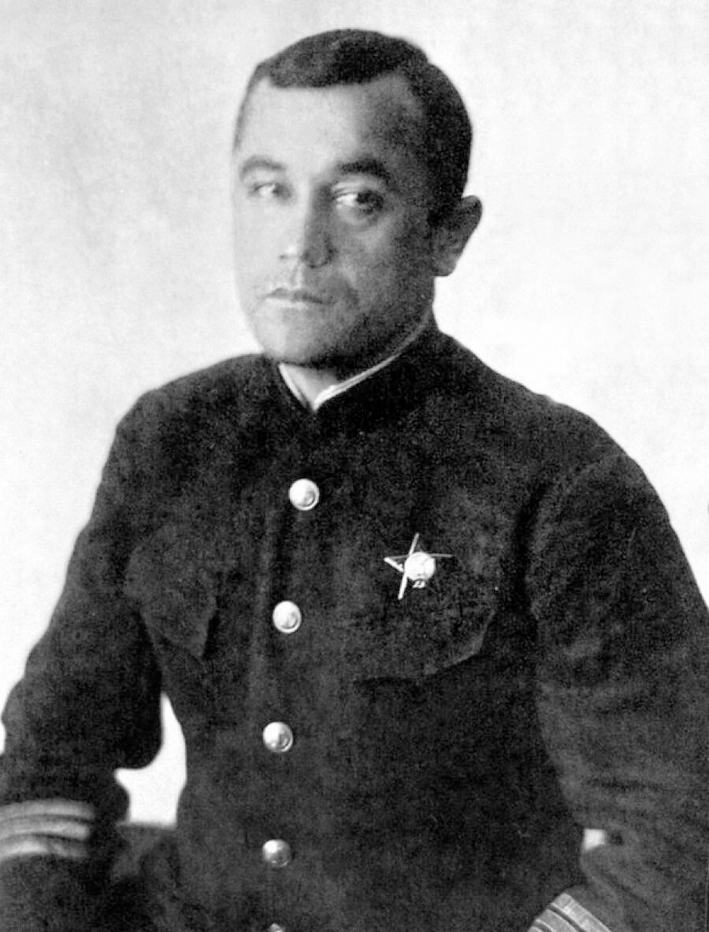 Командир подводной лодки Щ-423 капитан 3 ранга Измаил Зайдулин, 1940 год.