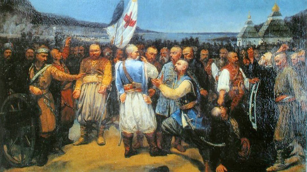 «Последняя рада на Сечи» (картина Виктора Ковалёва).