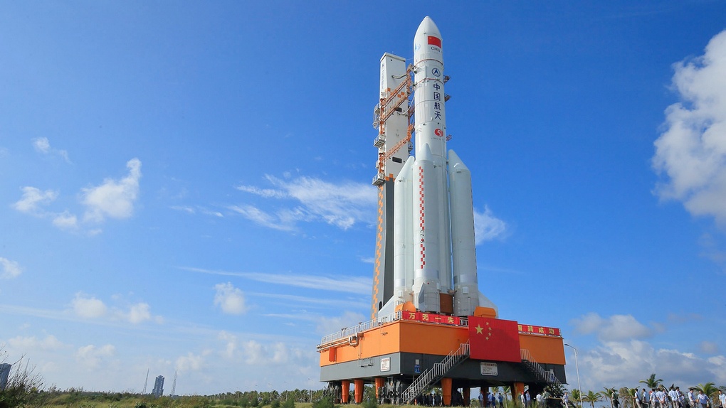 Ракета Чанчжэн-11 (CZ-11) на плавучей платформе.
