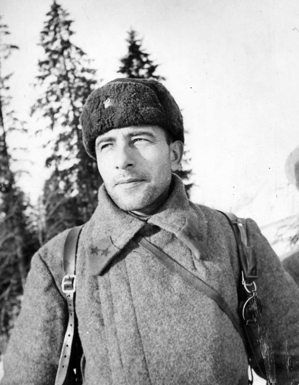 Командир 1-й гвардейской танковой бригады М.Е. Катуков, 1941 г.