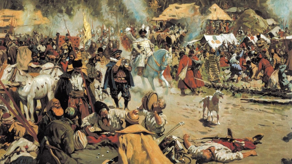 Лагерь «Тушинского вора (картина С.В. Иванова).