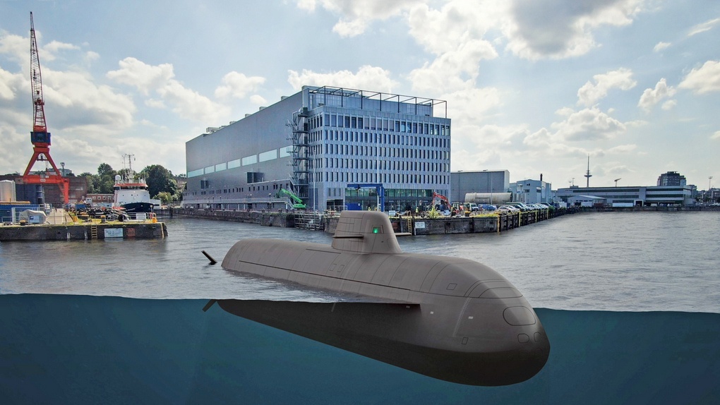 Концептуальное изображение подводной лодки проекта 212CD.