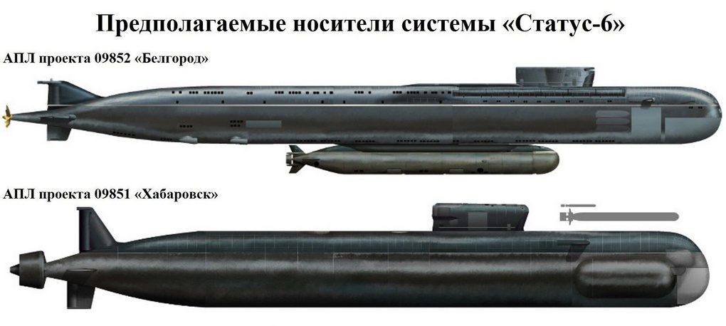 Предполагаемые носители системы «Статус-6».