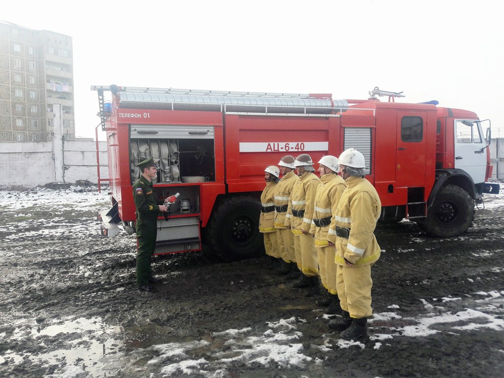 Инструктаж пожарного расчета.