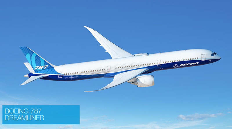 Boeing 787 Dreamliner.