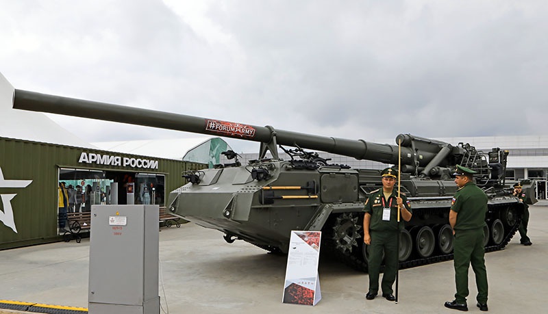 Обновлённая версия САУ - 2С7М «Малка».