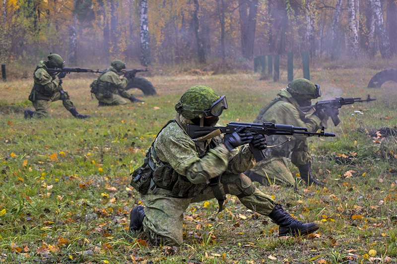 Тренировка спецназа ГРУ.