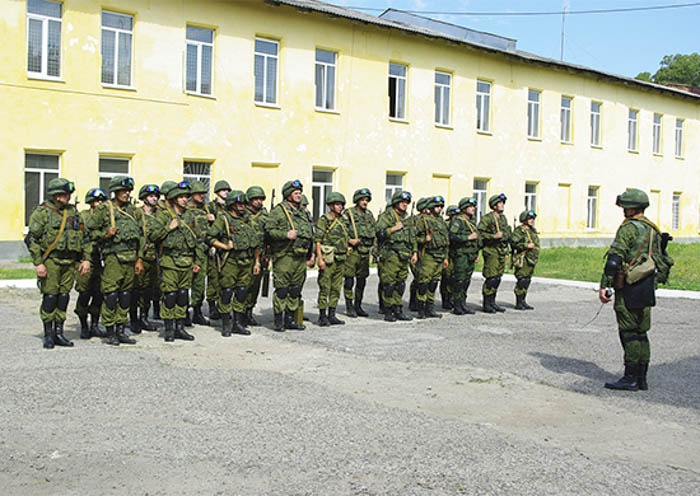 Российские солдаты-миротворцы в Приднестровье.