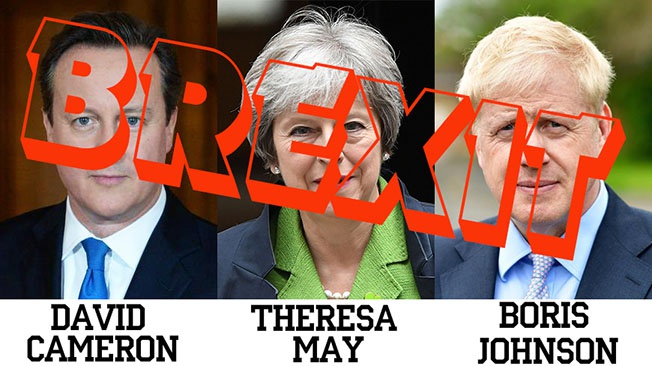Три британских премьер-министра, отвечавших за реализацию Brexit.