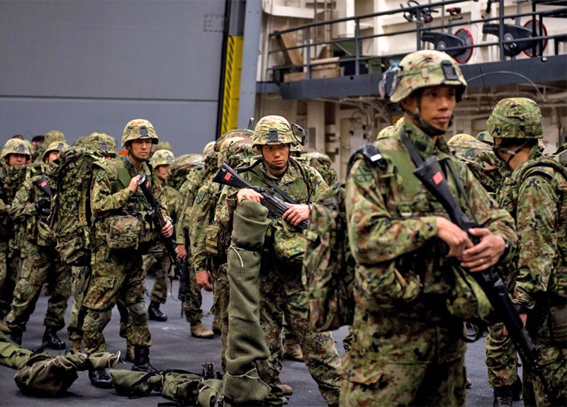 Десантная бригада быстрого реагирования была сформирована 7 апреля 2018 года и является элитным соединением национальных Сухопутных сил самообороны Японии.