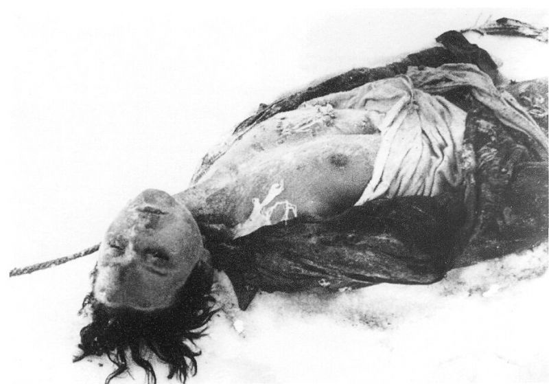 Посмертный снимок  Зои Космодемьянской