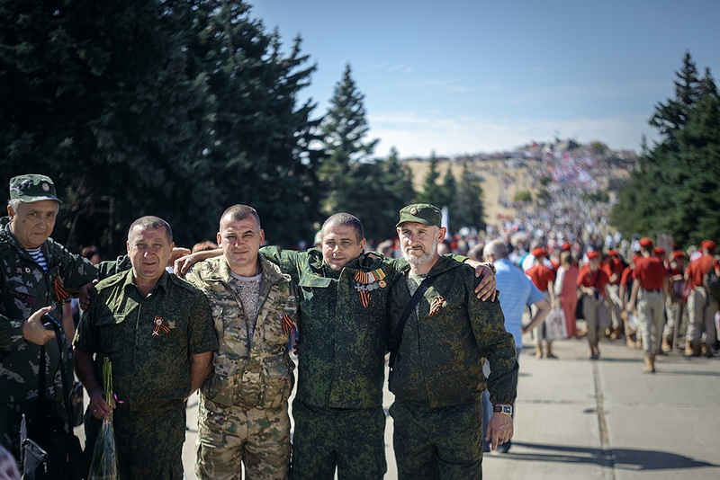 Памятные мероприятия на Саур-Могиле.