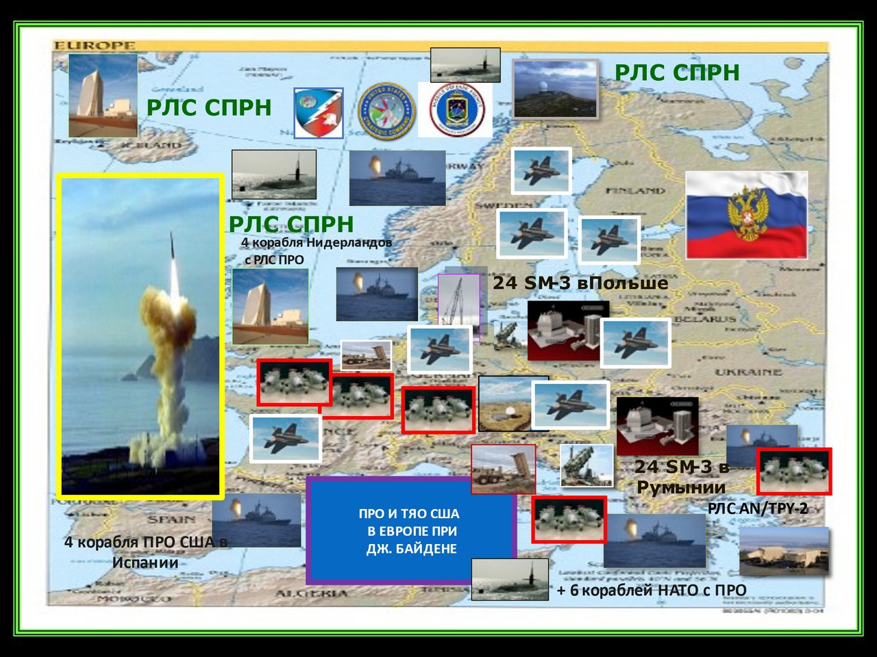 ПРО И ТЯО США в Европе при Джозефе Байдене.