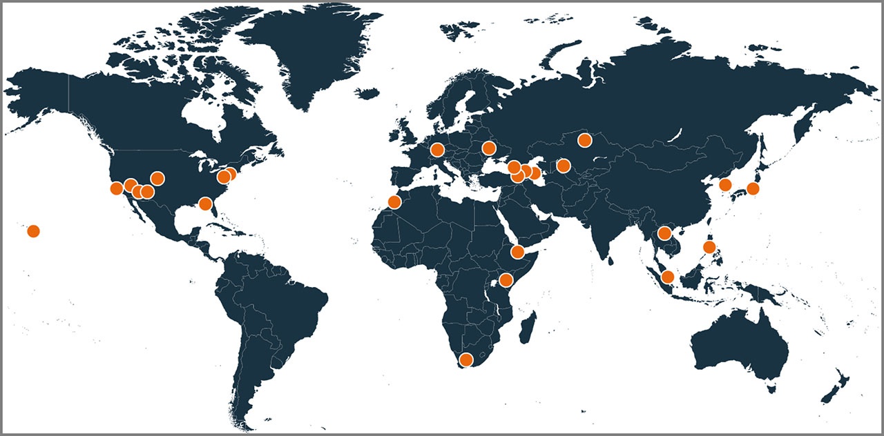 Американские биолаборатории DTRA расположены в 27 странах, включая сопредельные с Китаем и Россией Украину, Грузию, Таджикистан, Армению, Азербайджан, Молдавию и Казахстан.