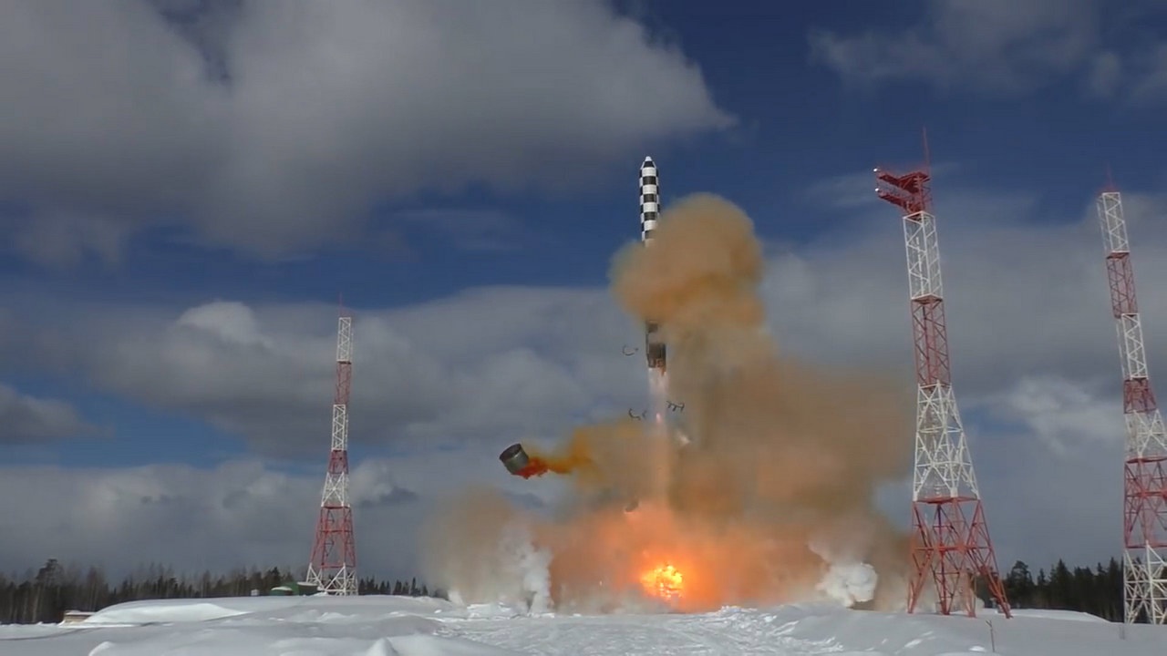 Бросковый пуск МБР РС-28 «Сармат».