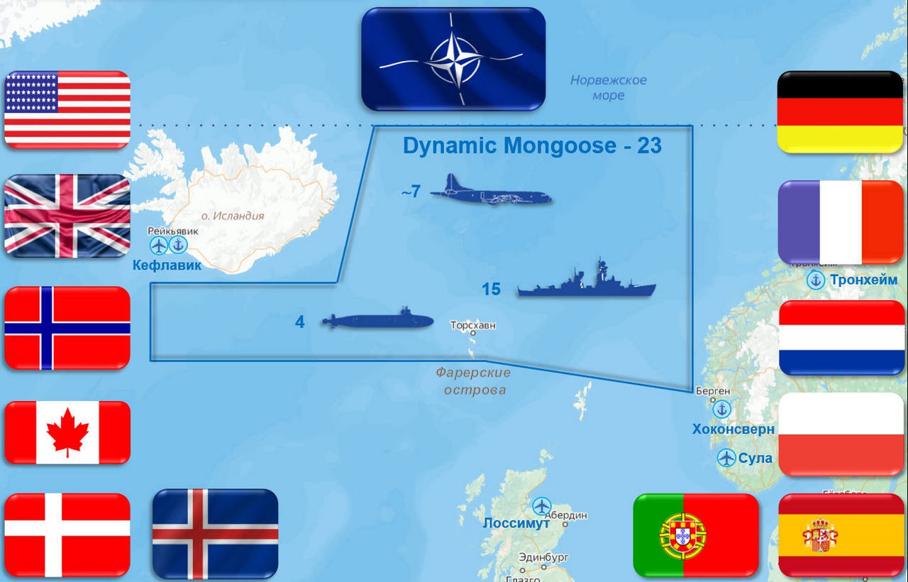 Район проведения учения Dynamic Mongoose-23 и состав участников.