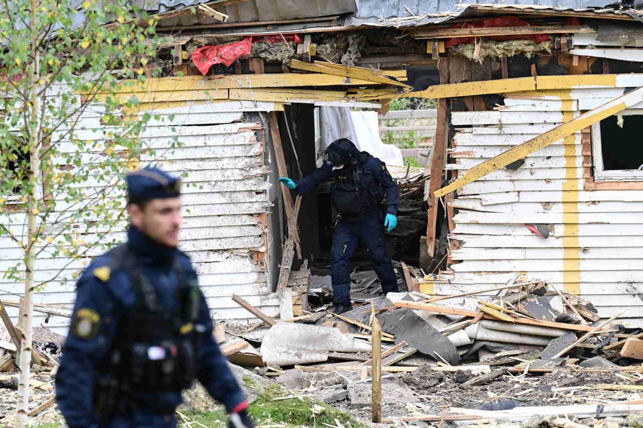 В Кунгсангене, к северу от Стокгольма, прогремел взрыв, 5 октября 2023 г.