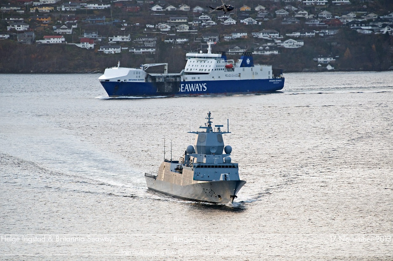 Фрегат Helge Ingstad в 2013 г.