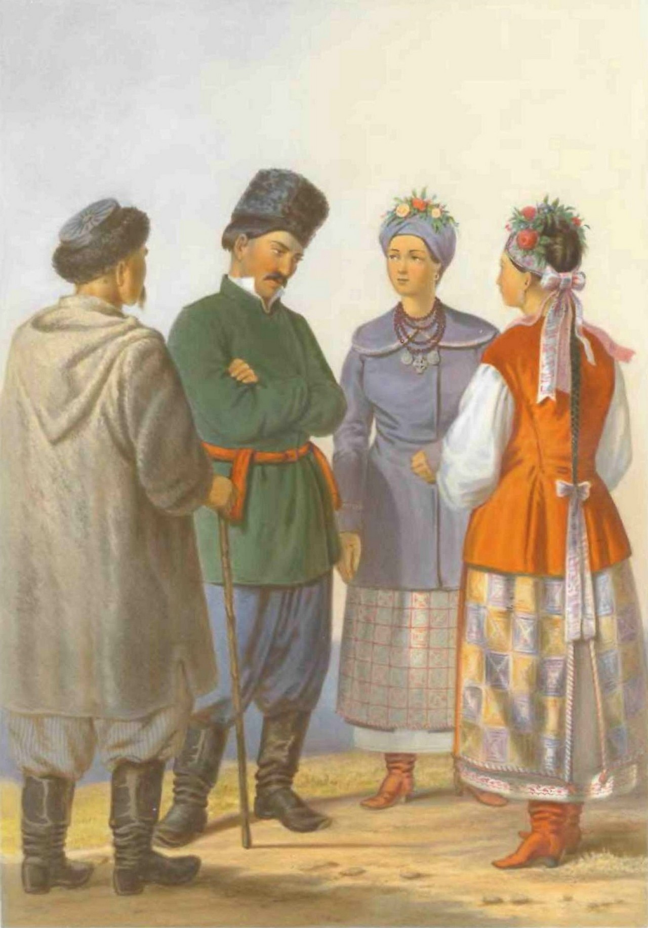 Украинцы, XIX век (картина Густава-Теодора Паули).