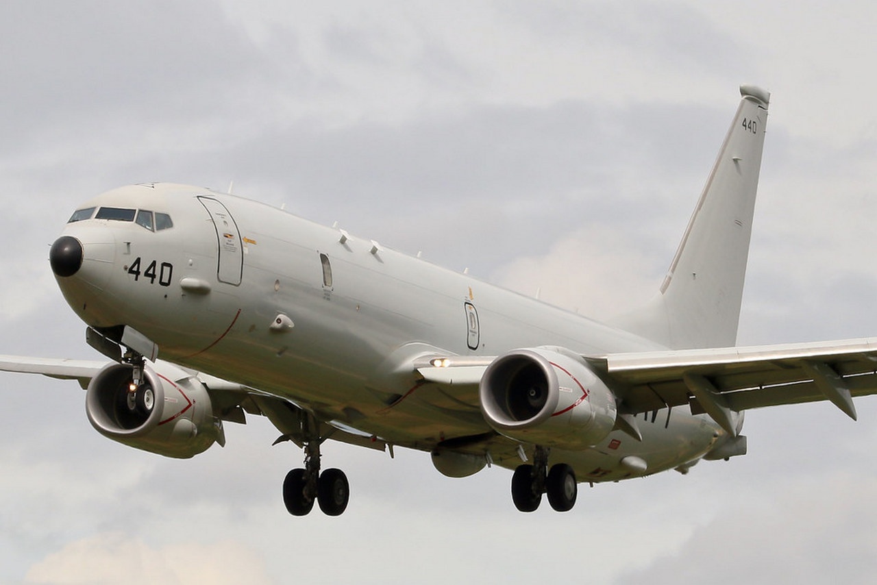 Cамолёт морской разведки Boeing P-8A Poseidon.