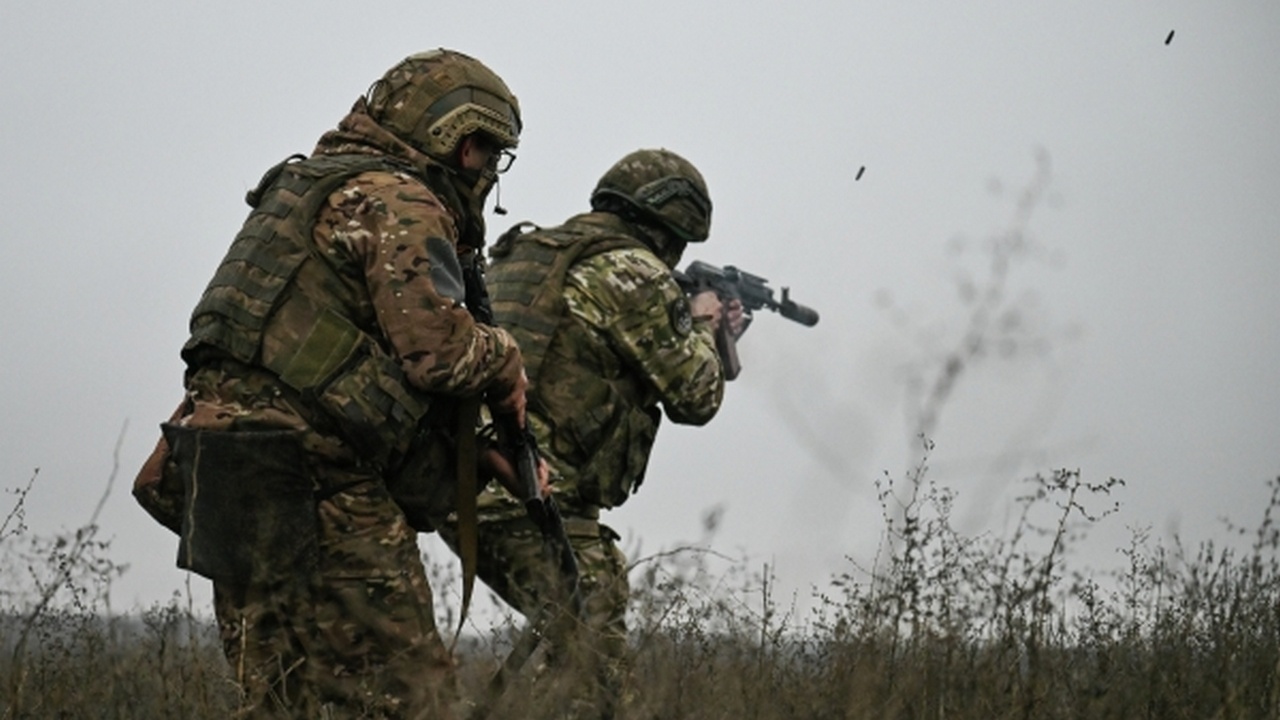 Боевое слаживание штурмовых подразделений российской армии.