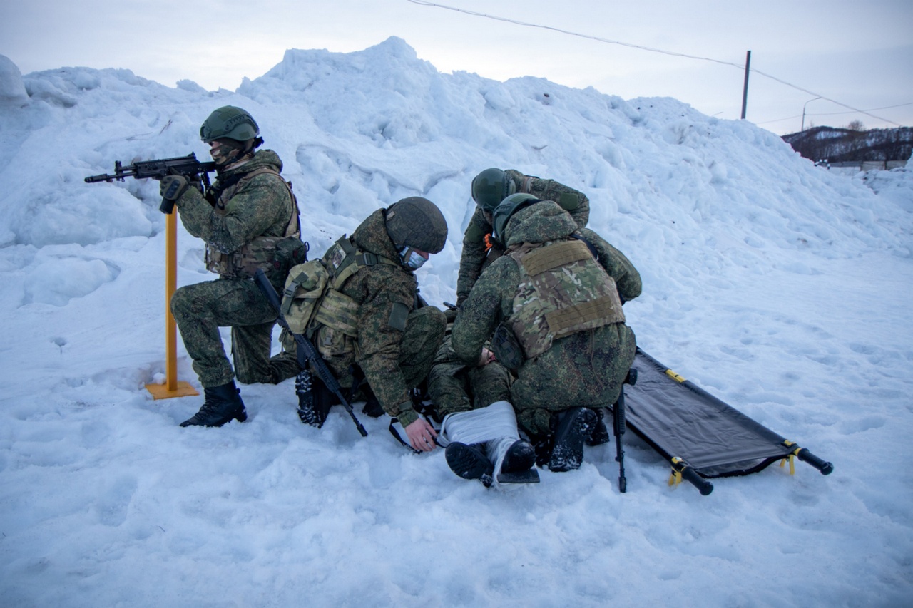 Боевая подготовка на заполярных полигонах Северного флота.