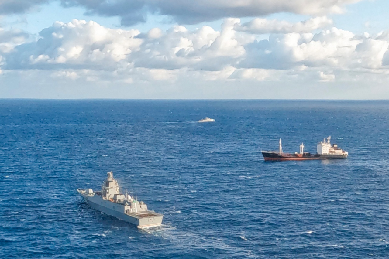 В Средиземном море состоялось двухстороннее военно-морское учение России и Египта.