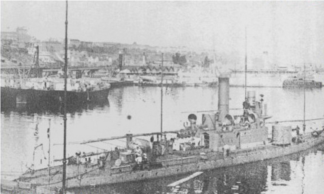 Монитор «Бодрог» в Одессе, 1918 г.