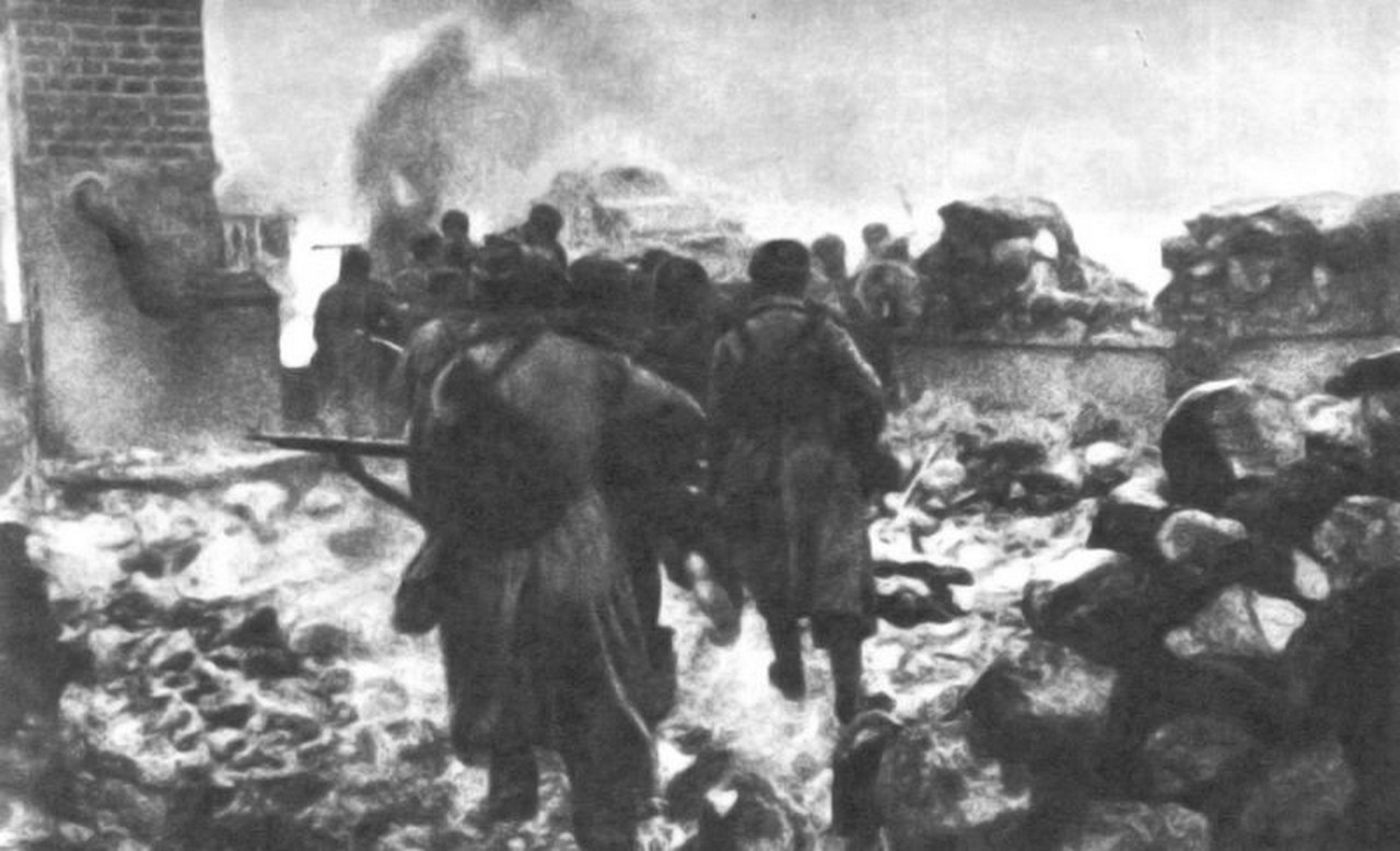 Войска 14-й армии Карельского фронта ведут наступление на Петсамо, октябрь 1944 г.