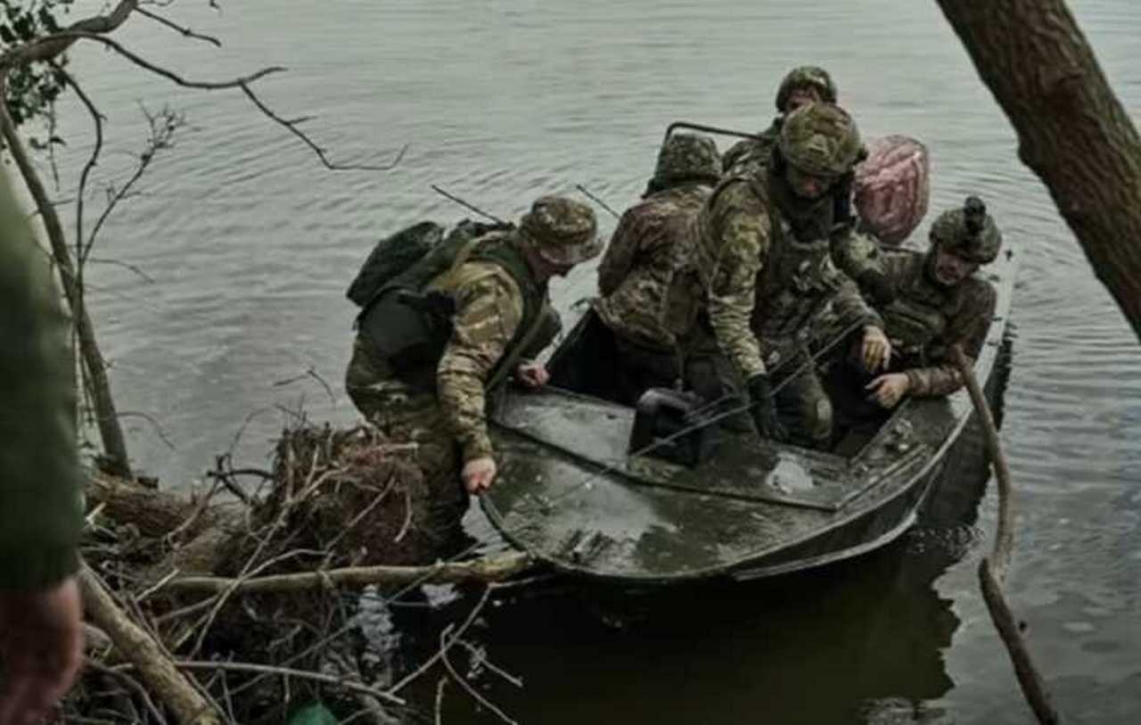 Переправа украинского пополнения в районе Крынок.