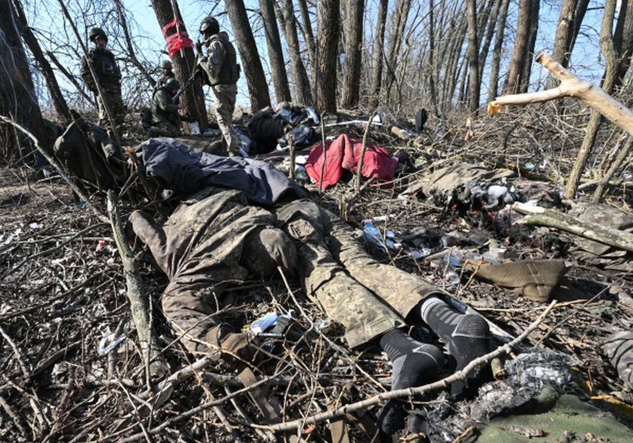 Тела военнослужащих ВСУ в Суджанском районе Курской области.