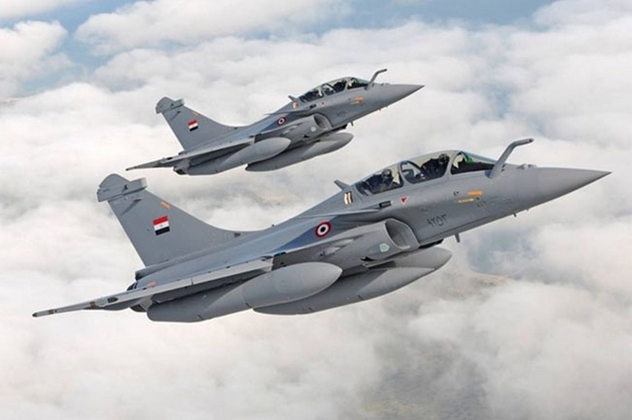 Французский истребитель Dassault Rafale ВВС Индии.