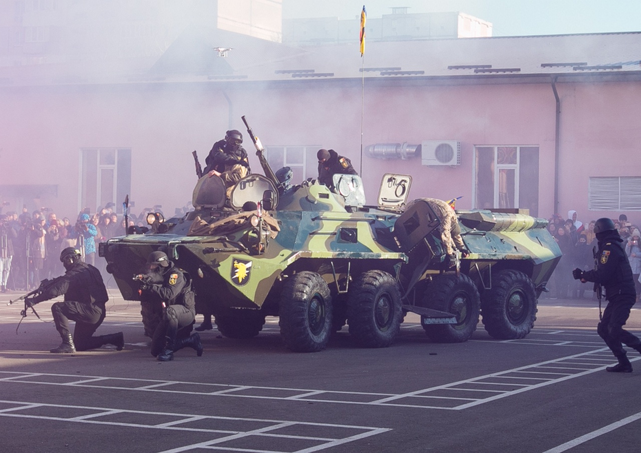 На тренировке батальона «Фулджер».