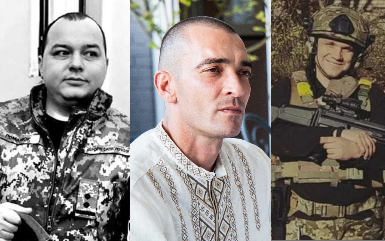 Бывшие руководители 110-й бригады ВСУ (слева направо): Романюк, Захаревич, Мирзаев.