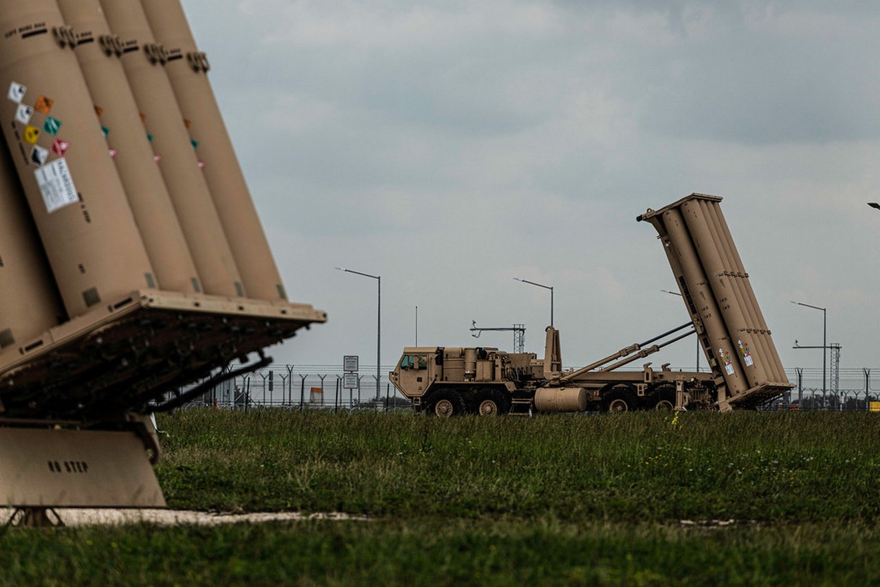 Пусковые установки противоракетного комплекса THAAD.