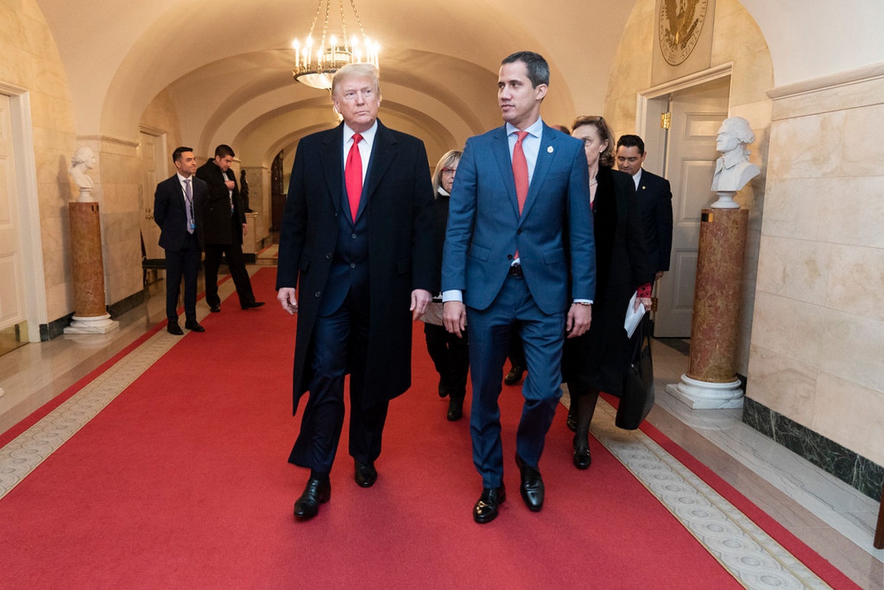 Трамп принимал Гуайдо в Белом доме, февраль 2020 г.