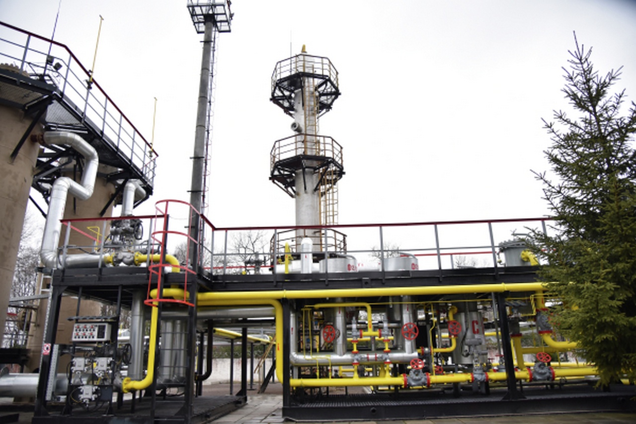 Газодобывающее предприятие в Стрыйском районе Львовской области.