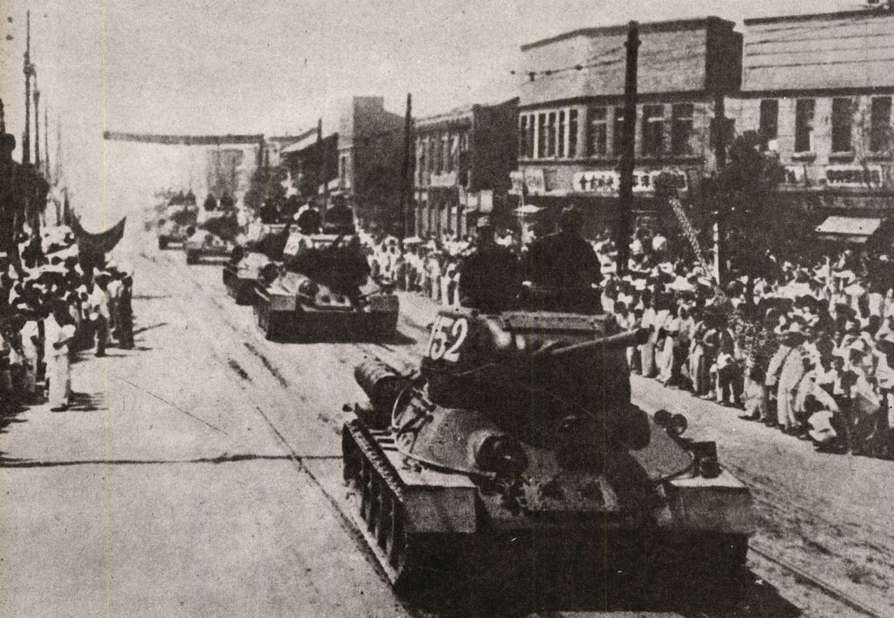 Стратегическое наступление позволило северокорейским войскам занять Сеул всего за три дня, 28 июня 1950 г.