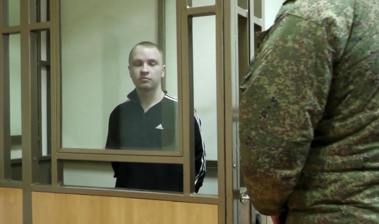 Задержанный, подозреваемый в государственной измене, в Октябрьском районном суде Ростова-на-Дону.