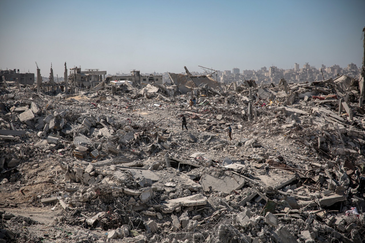 Здесь была Джебалия, город на севере Сектора Газа.