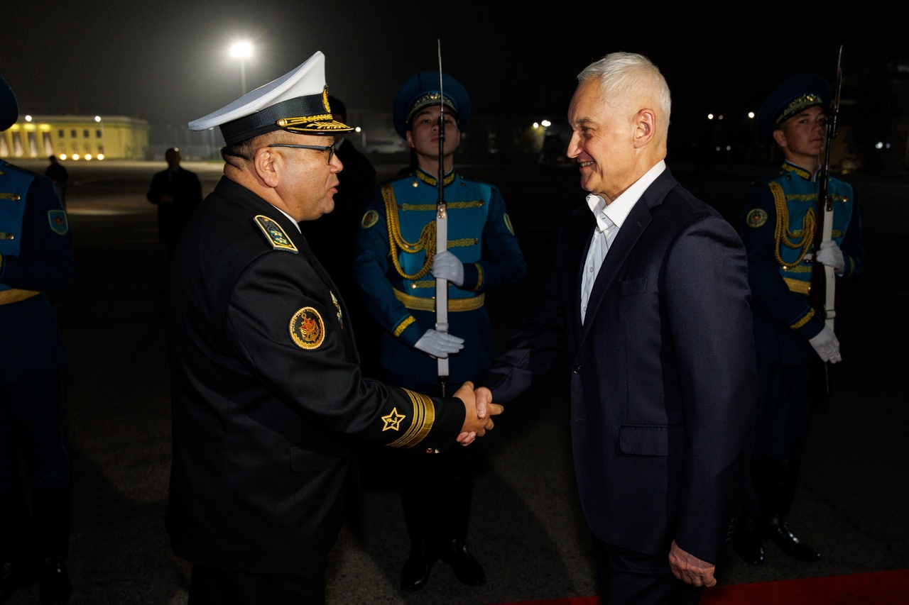 Министр обороны России Андрей Белоусов с рабочим визитом в Казахстане.